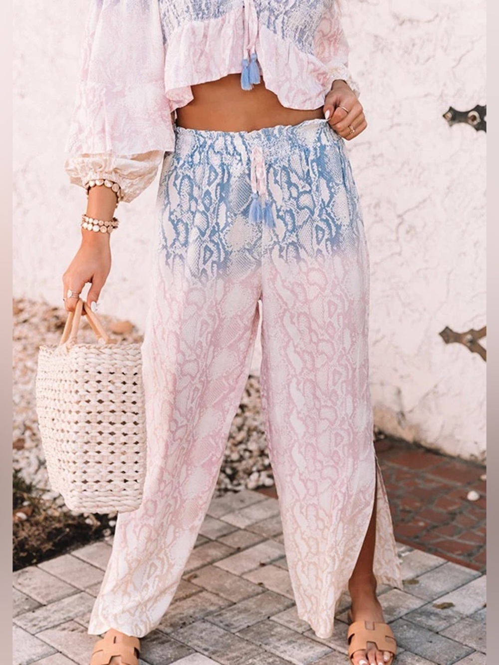 Surf Gypsy Off-Shoulder Two-Piece Set - Picture 3 of 10